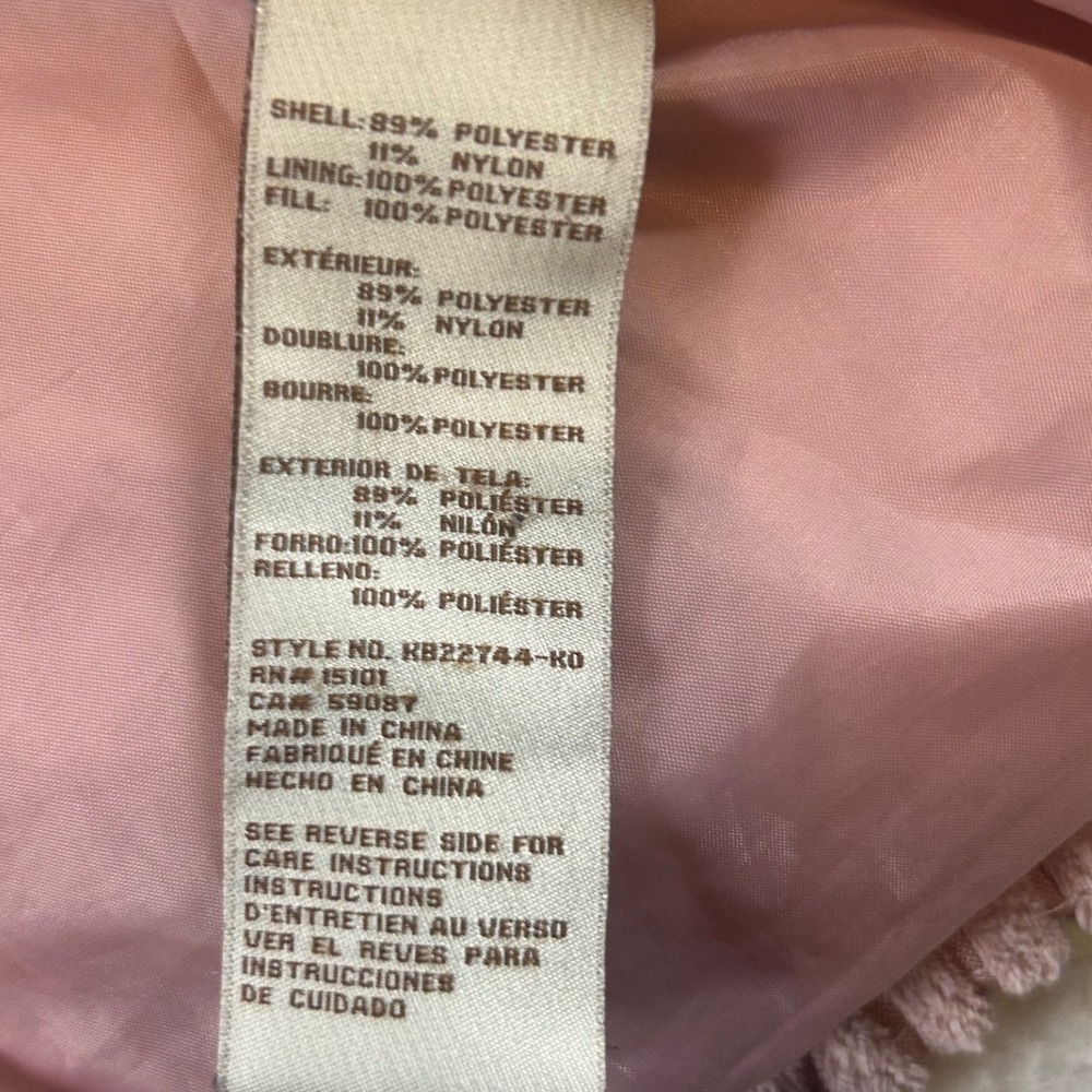 Koolaburra by Ugg Pink Corduroy Puffer Jacket‎ Full Zip Mock Neck M - Picture 6 of 9